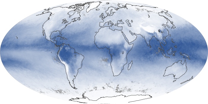 Global Map Water Vapor Image 64