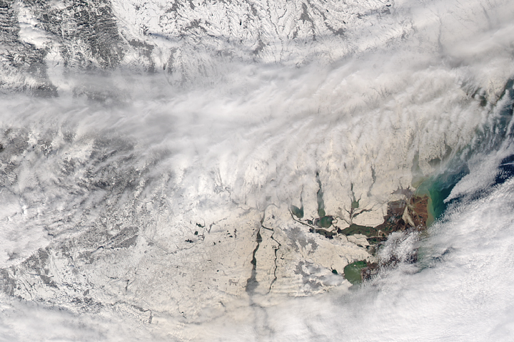 Saharan Dust Makes Orange Snow